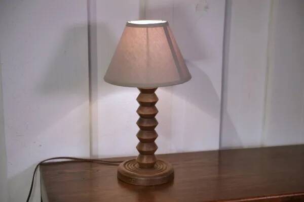 Brutalist lamp in the style of Charles Dudouyt, 1950s