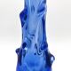 Vase Jan Beránek Chribska Art Glass Blue 27cm 1.68kg Mid-Century