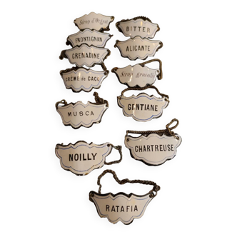 Plaques émaillées pour bouteilles