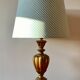 Gilded wooden lamp