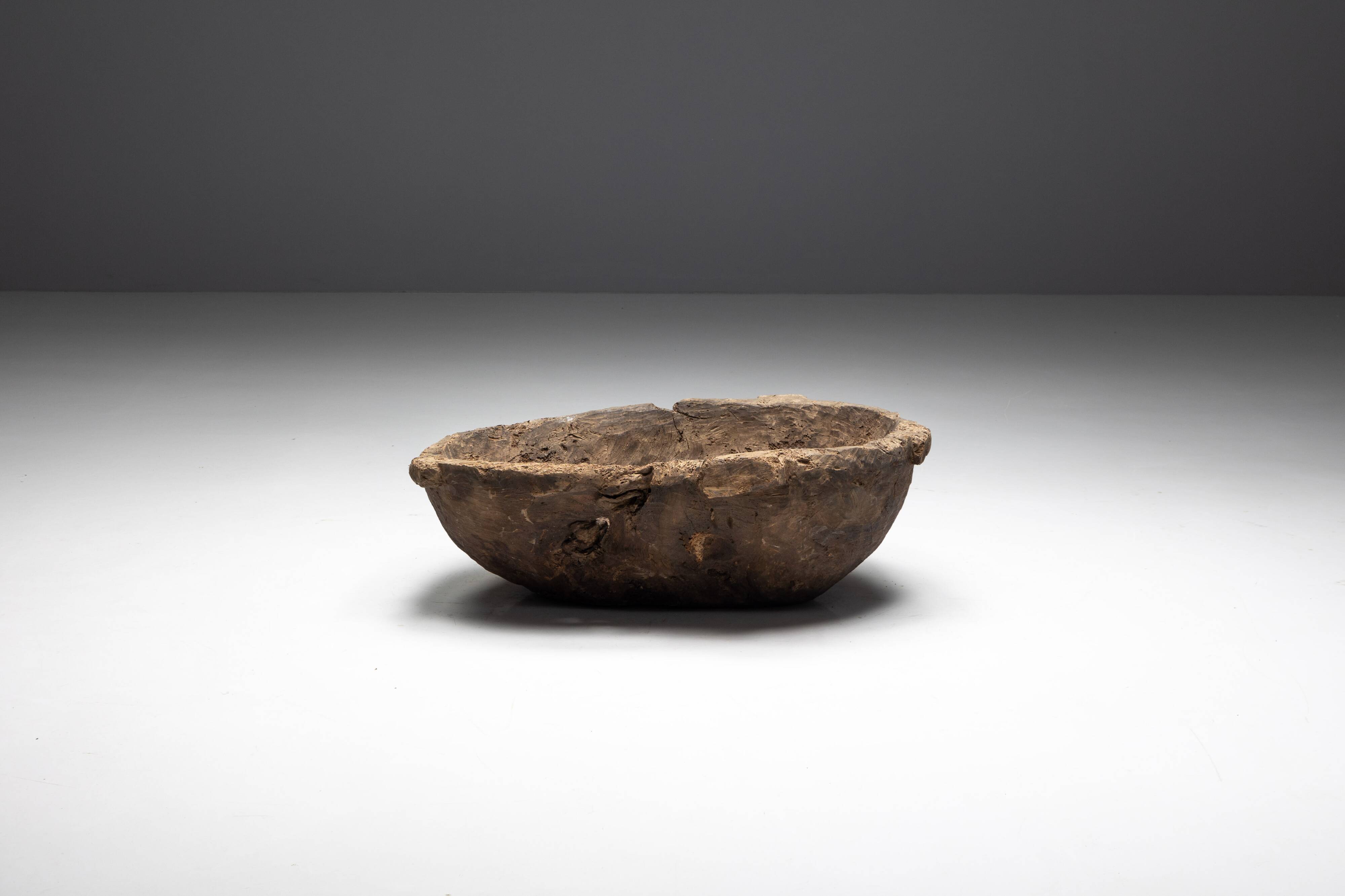 Primitive Wabi Sabi Bowl, France, 19th Century