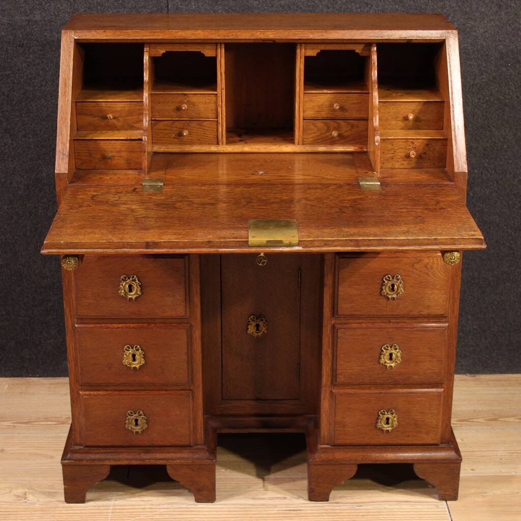 20th century Dutch oak desk