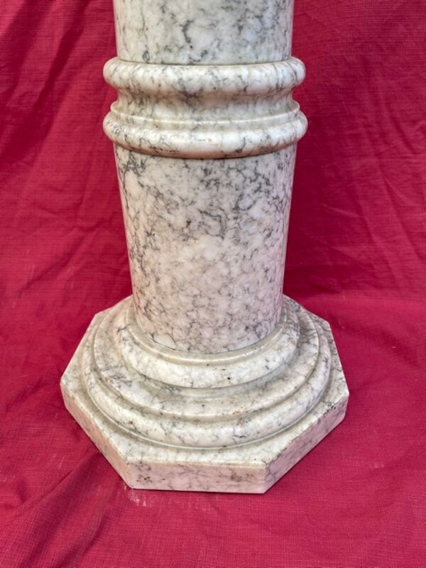 Colonne sellette en marbre XIX ème