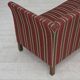 1960s, Danish 2-seater sofa, striped red/multicolor furniture wool.