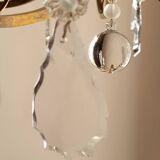 Lustre ancien en laiton et cristal
