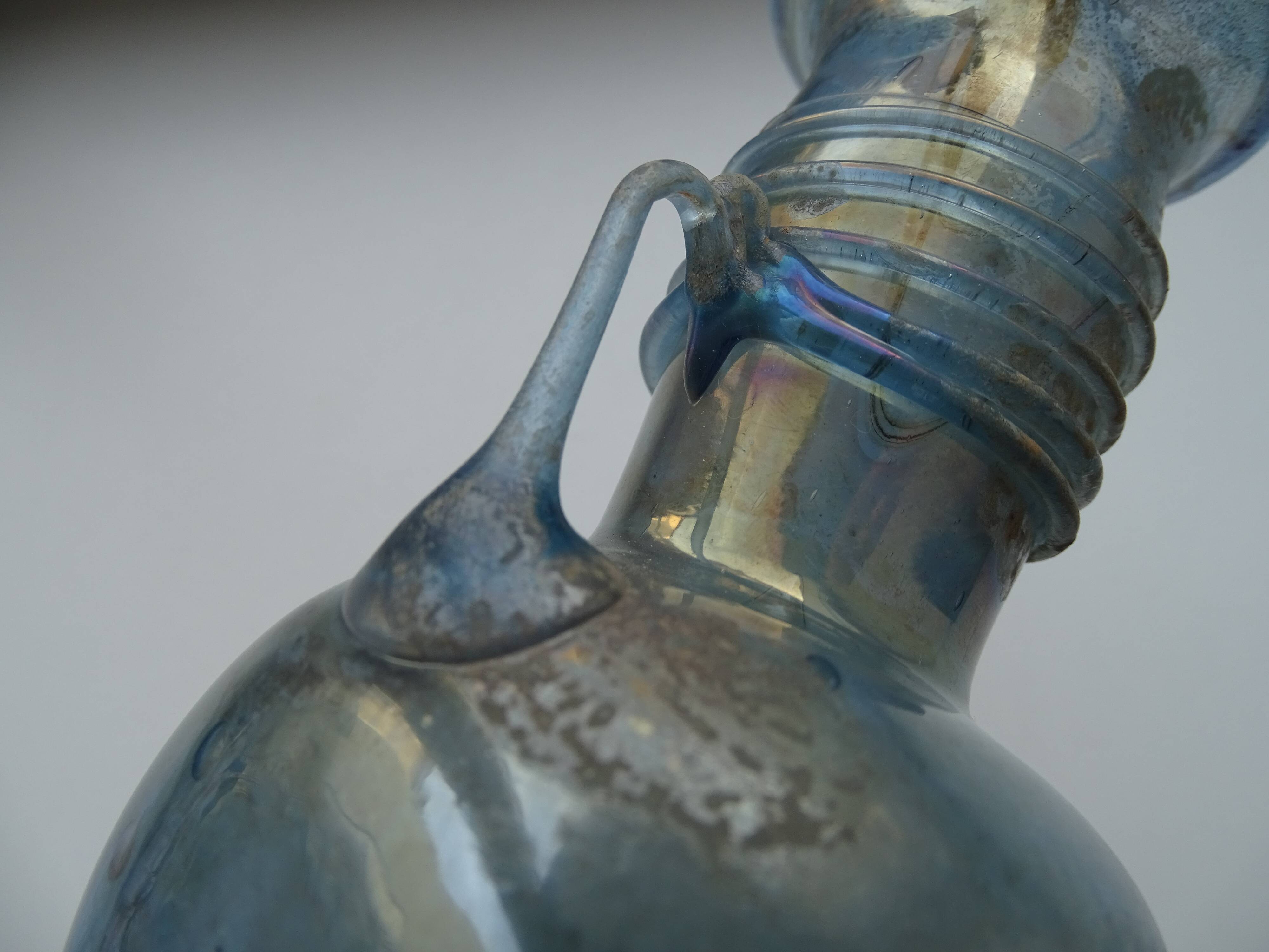 Vase Scavo Seguso Vetri d'Arte iridescent glass Murano 1950