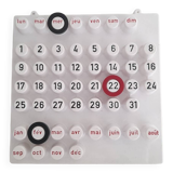 White space age perpetual calendar