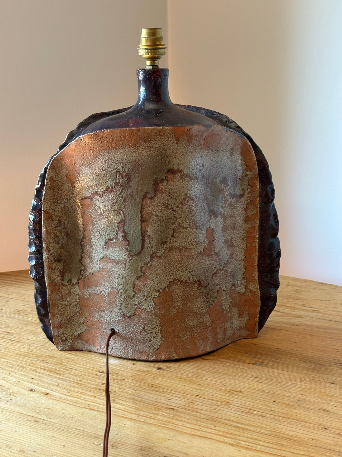 Terracotta lamp - 1970s