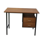 Wooden and metal desk of the 1960s