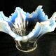 Tulip with glass claw, flower with 6 opalescent cut petals, Art Deco