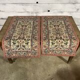 Paire de tapis anciens 110x60