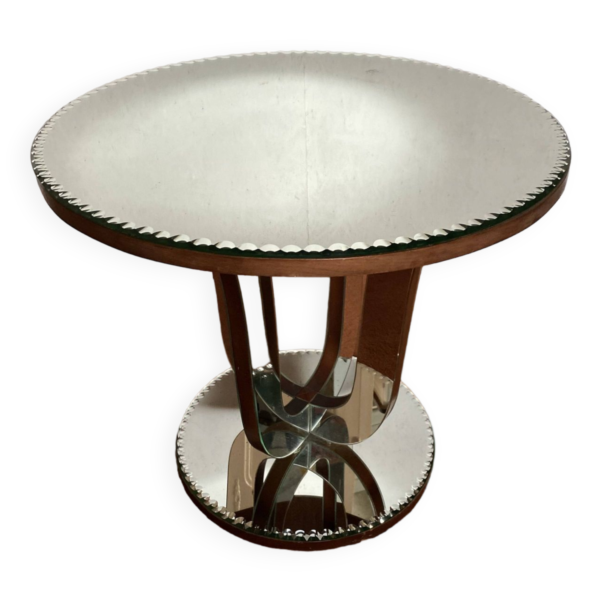 mirrored art deco table