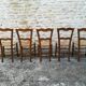 Set of 15 straw chairs