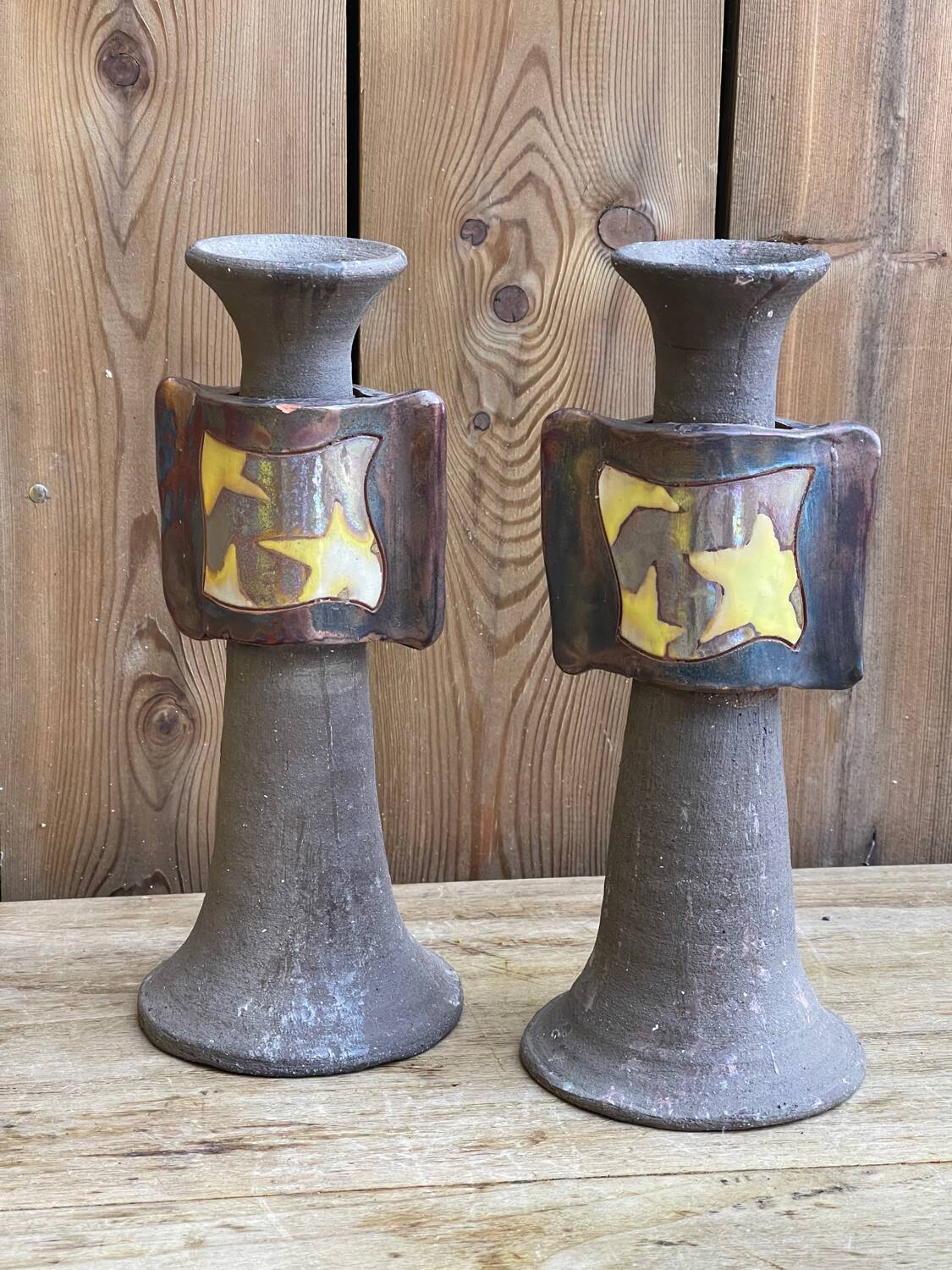 Brutalist candle holder