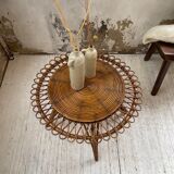 Table basse rotin « soleil »