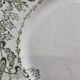 Antique ironstone plate from Creil and Montereau, Compiègne green model.