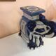Blue ceramic elephant