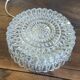 Ceiling light or wall light in moulded glass - 70s