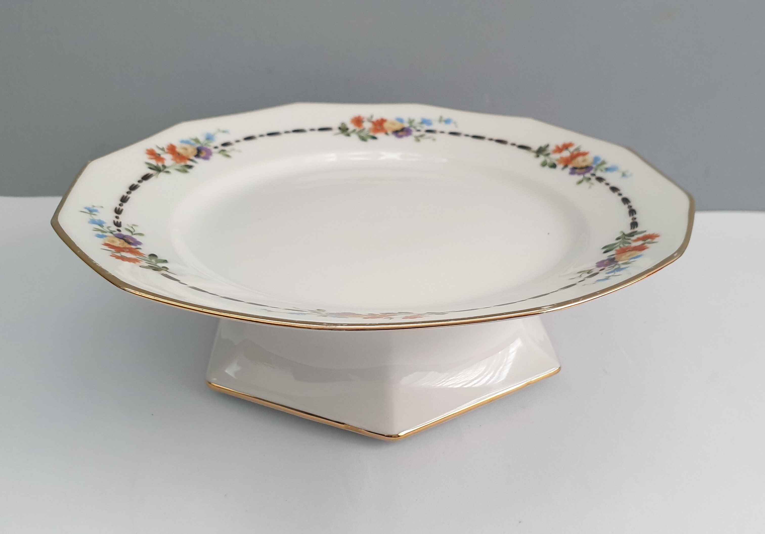 Porcelain mounted plate from limoges haviland