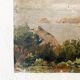 Painting “Seaside View”, oil on canvas glued on hardboard.