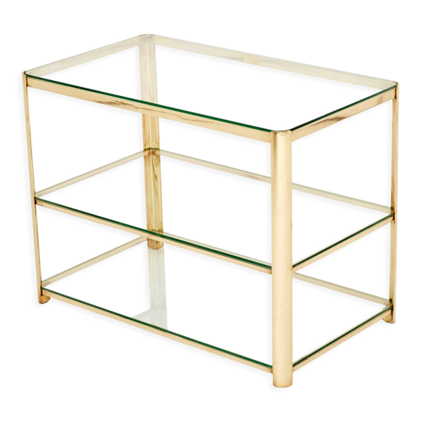Table d’appoint en bronze signée J.T. Lepelletier pour Broncz vers 1960