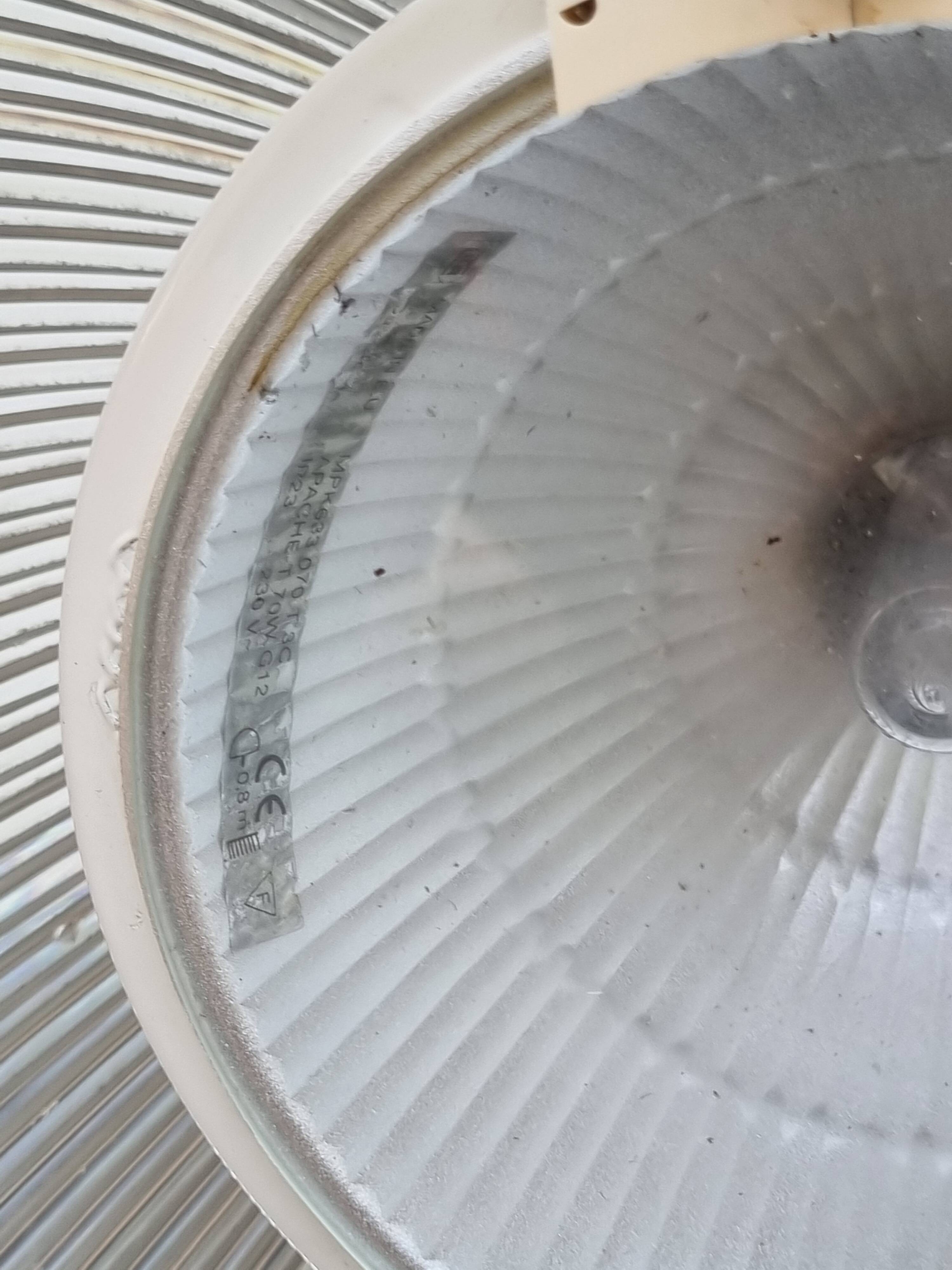 Pair of vintage industrial style pendant lights