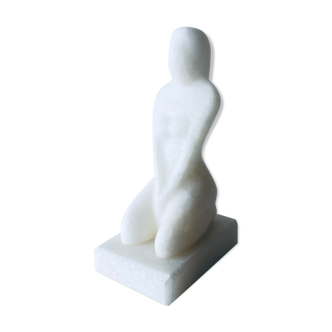 Greenhouse woman's marble book
