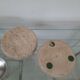 Pair of valet trays - 1980s - travertine