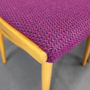 1960s Set of Four Beech Dining Chairs, Czechoslovakia