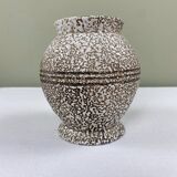 Vase en émail crispée