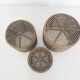 Set of three manou baskets or side tables attrb. to Tito Agnoli, Italy 1970