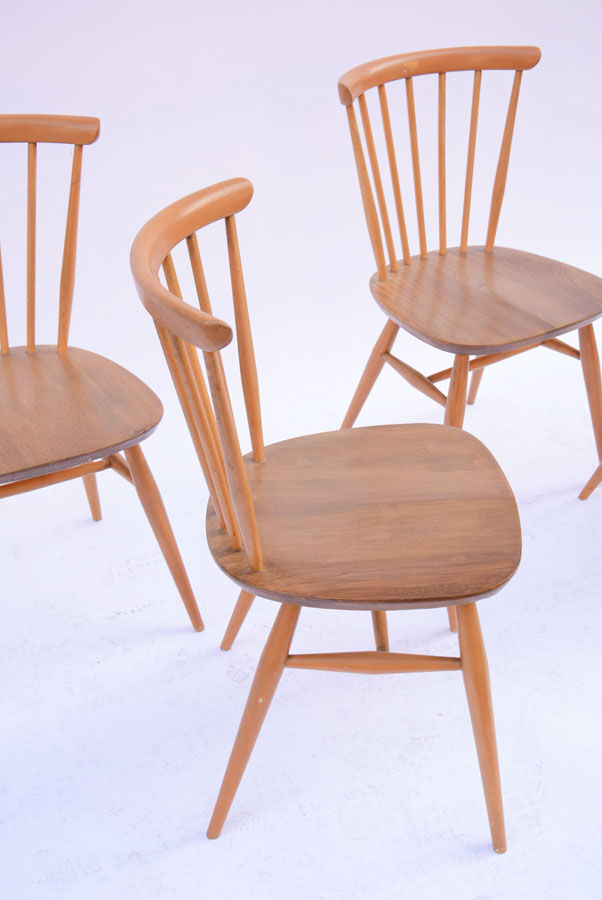 Set of 4 chairs Ercol vintage 1960