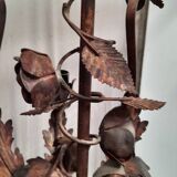 Tole chandelier with floral pattern