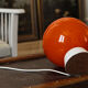 Orange ball table lamp, vintage 70s