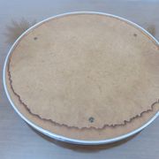 Very large round mirrored tray, in aluminium, 45cm, France, 1950
