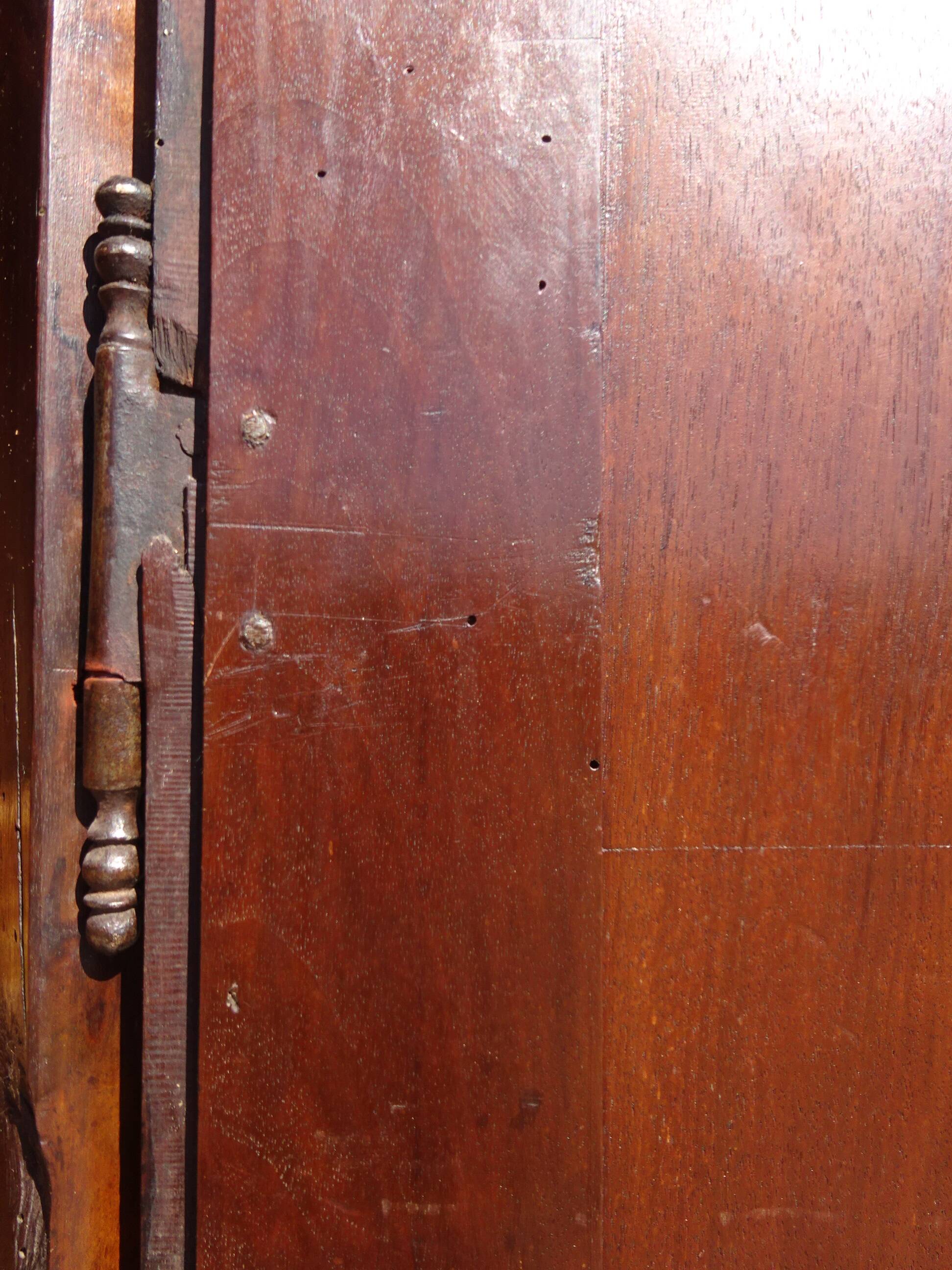 Antique Louis XIII wardrobe, diamond points