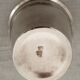Liquor service crystal carafe glasses silver metal