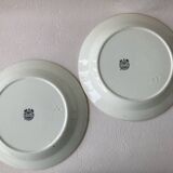 2 Art Deco dinner plates Boch Frères La Louvière Belgium