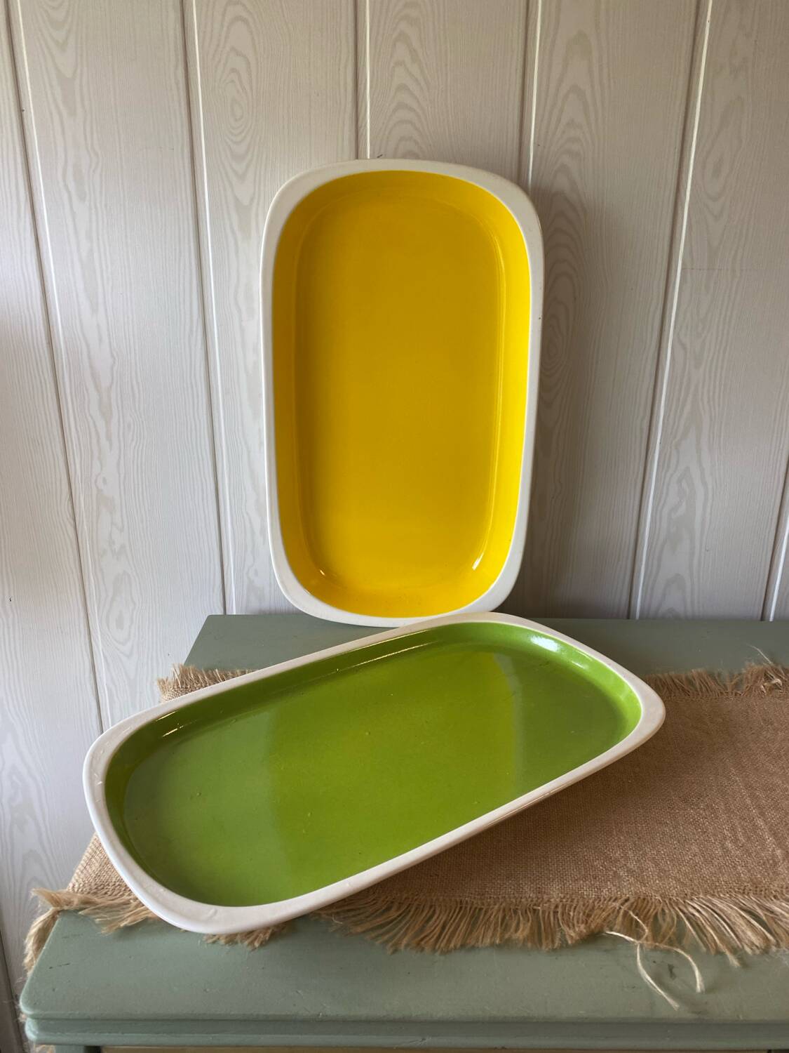 Grands plats vintage Salins 60s
