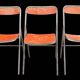 3 vintage folding chairs 1960s Souvignet