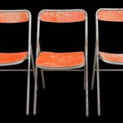 3 vintage folding chairs 1960s Souvignet