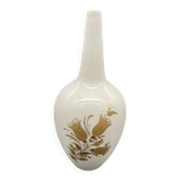 Vase vintage Rosenthal studio-line en porcelaine blanche à décor flora