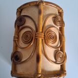 Paire d'appliques en bambou