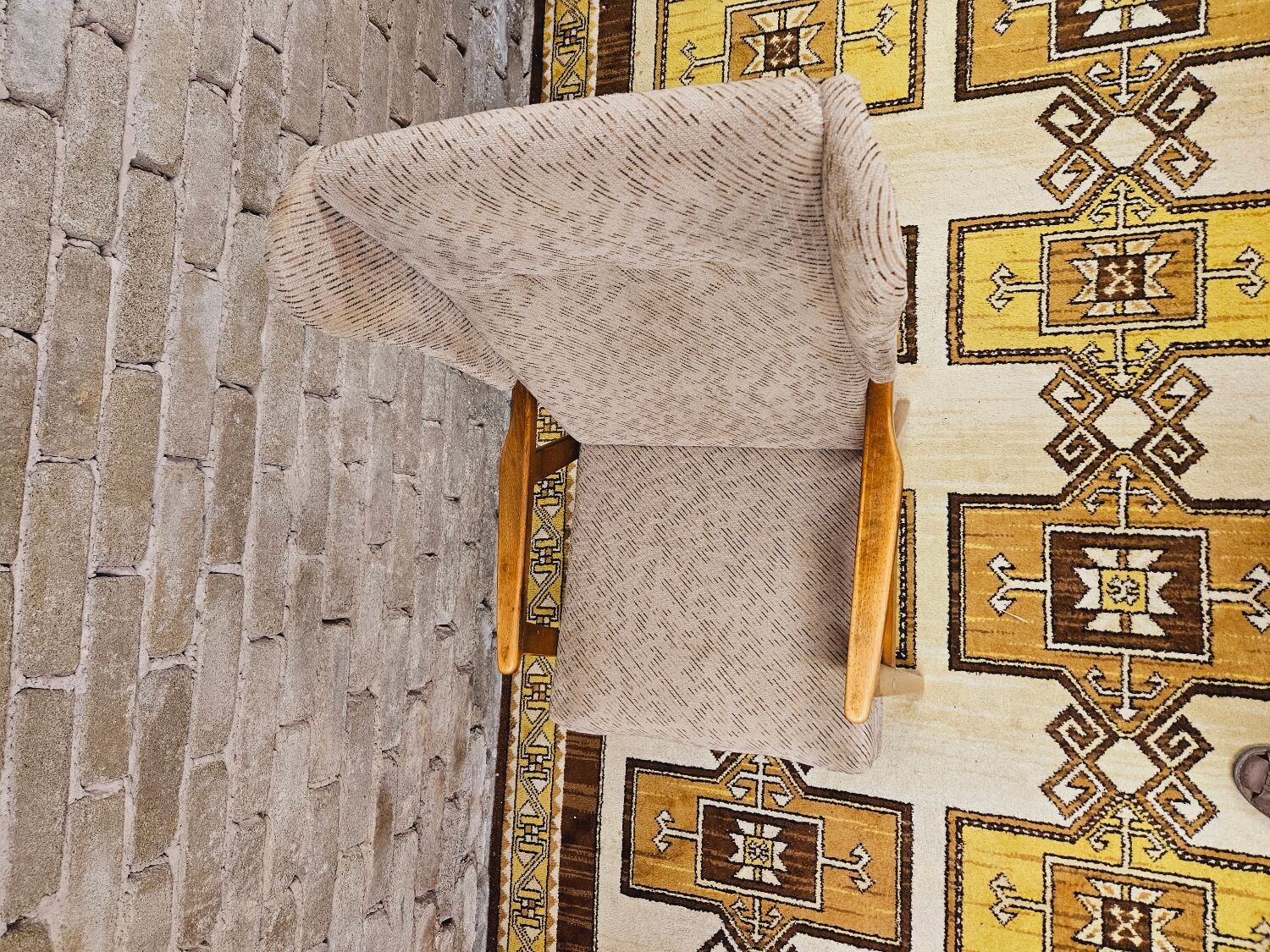 Vintage 1960s wingback chair