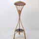 Mid-Century tripod Rattan Floor Lamp - 1960s