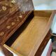 Marquetry bedside table