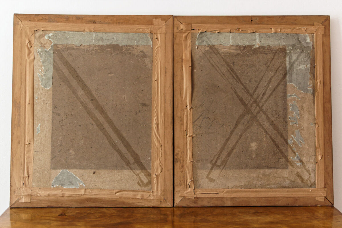 Pair of framed chromolithographs