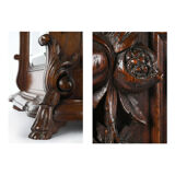 Cave à liqueur en bois sculpté