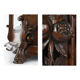 Cave à liqueur en bois sculpté
