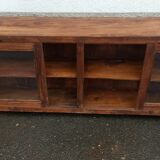 Wooden glass sideboard